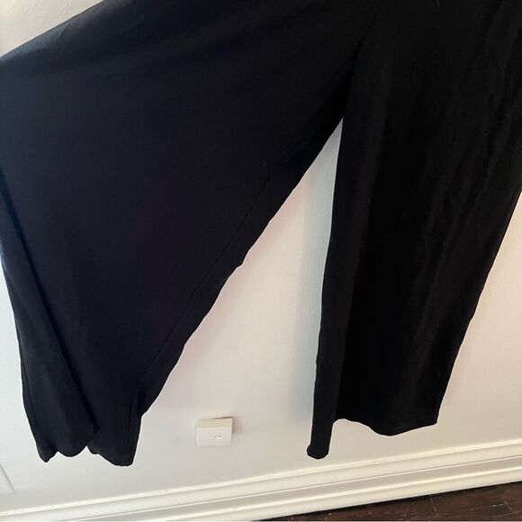 Reformation Chandler Jumpsuit Wide Leg Black Lyocell Pockets Size Medium - Picture 5 of 13